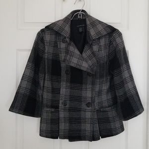 Calvin Klein Jeans plaid coat